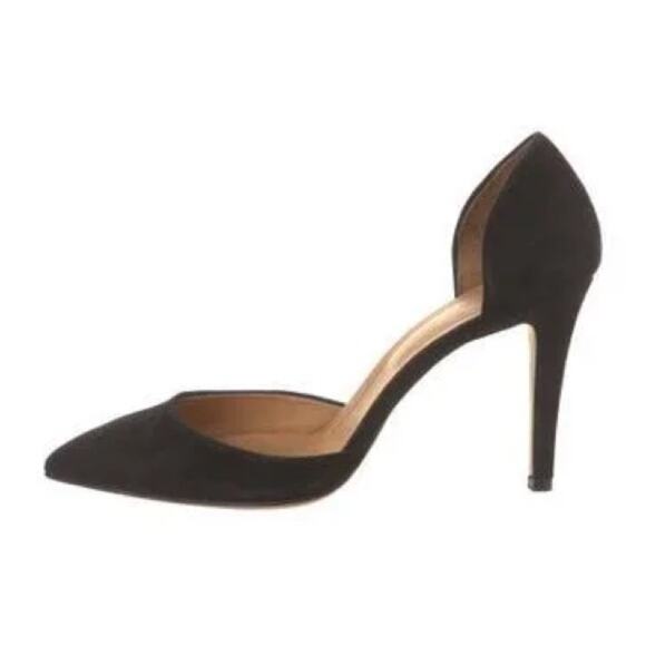 IRO D’Orsay black pointed toe suede stiletto heels size 41 - Picture 1 of 8